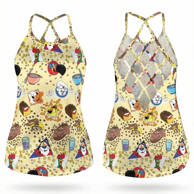 Lattice Back Tank Top