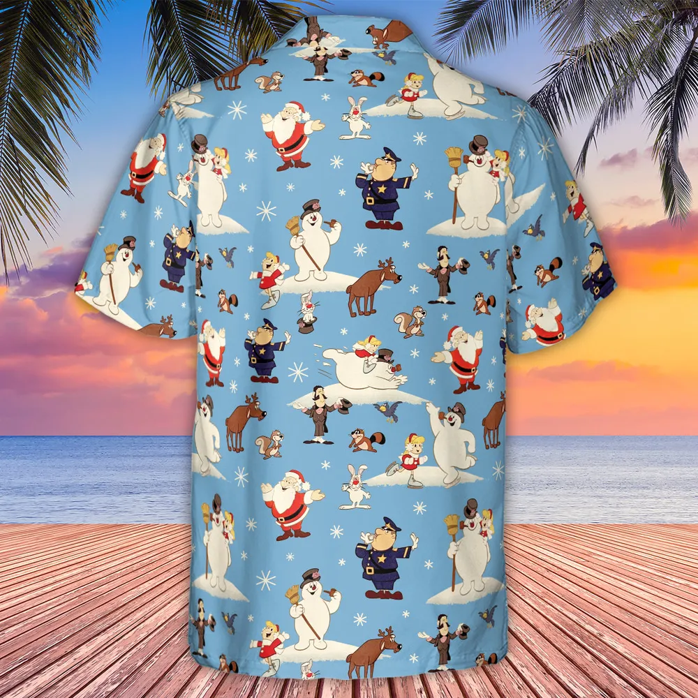 Frosty the Snowman Christmas Characters Hawaiian Shirt - 3