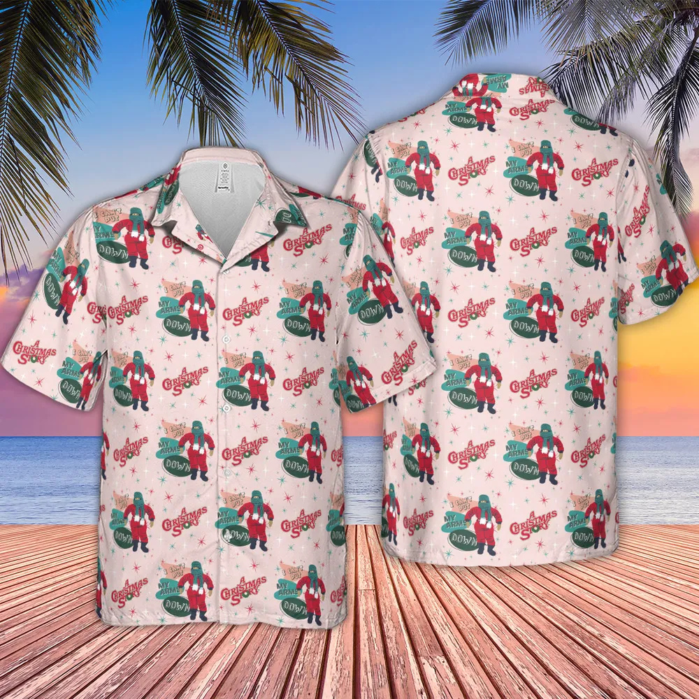 I Can't Put My Arms Down A Christmas Story Hawaiian Shirt - 2