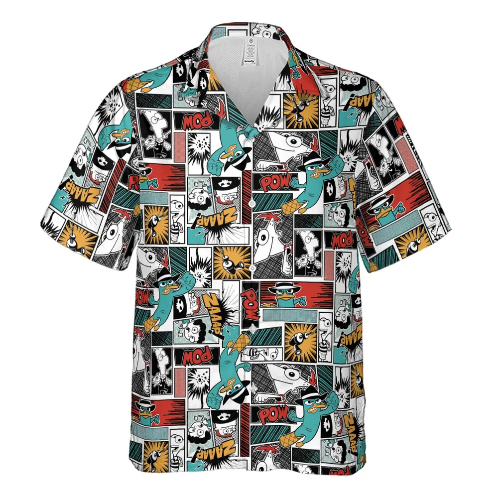 Zaaap! Phineas and Ferb Hawaiian Shirt - 4