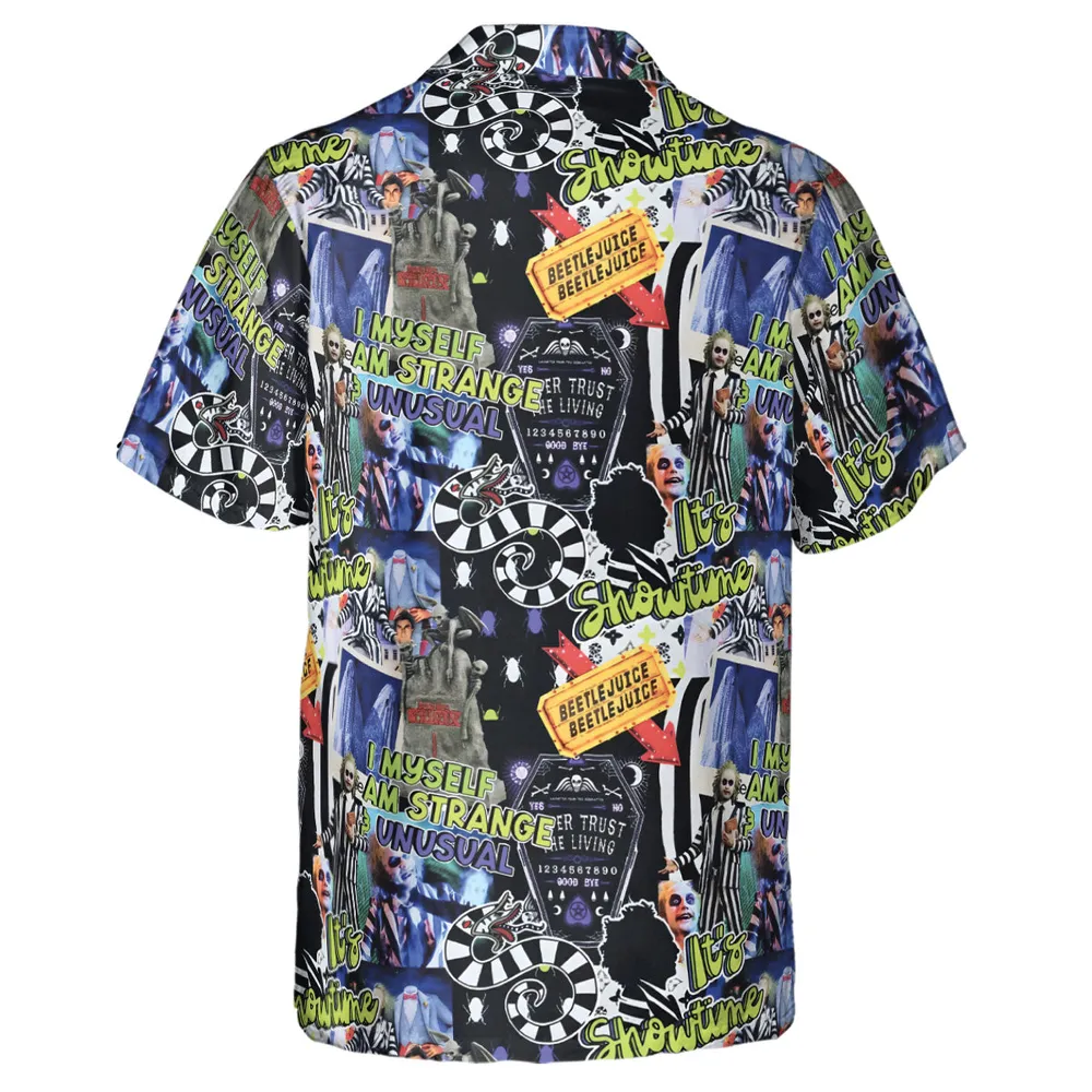 I Myself Am Strange Unusual Beetlejuice Hawaiian Shirt - 5