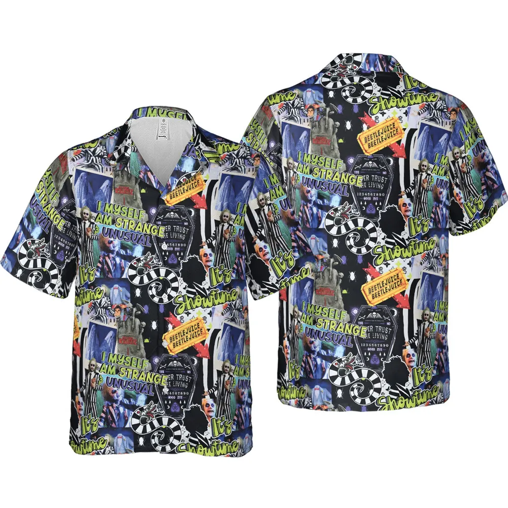 I Myself Am Strange Unusual Beetlejuice Hawaiian Shirt - 3