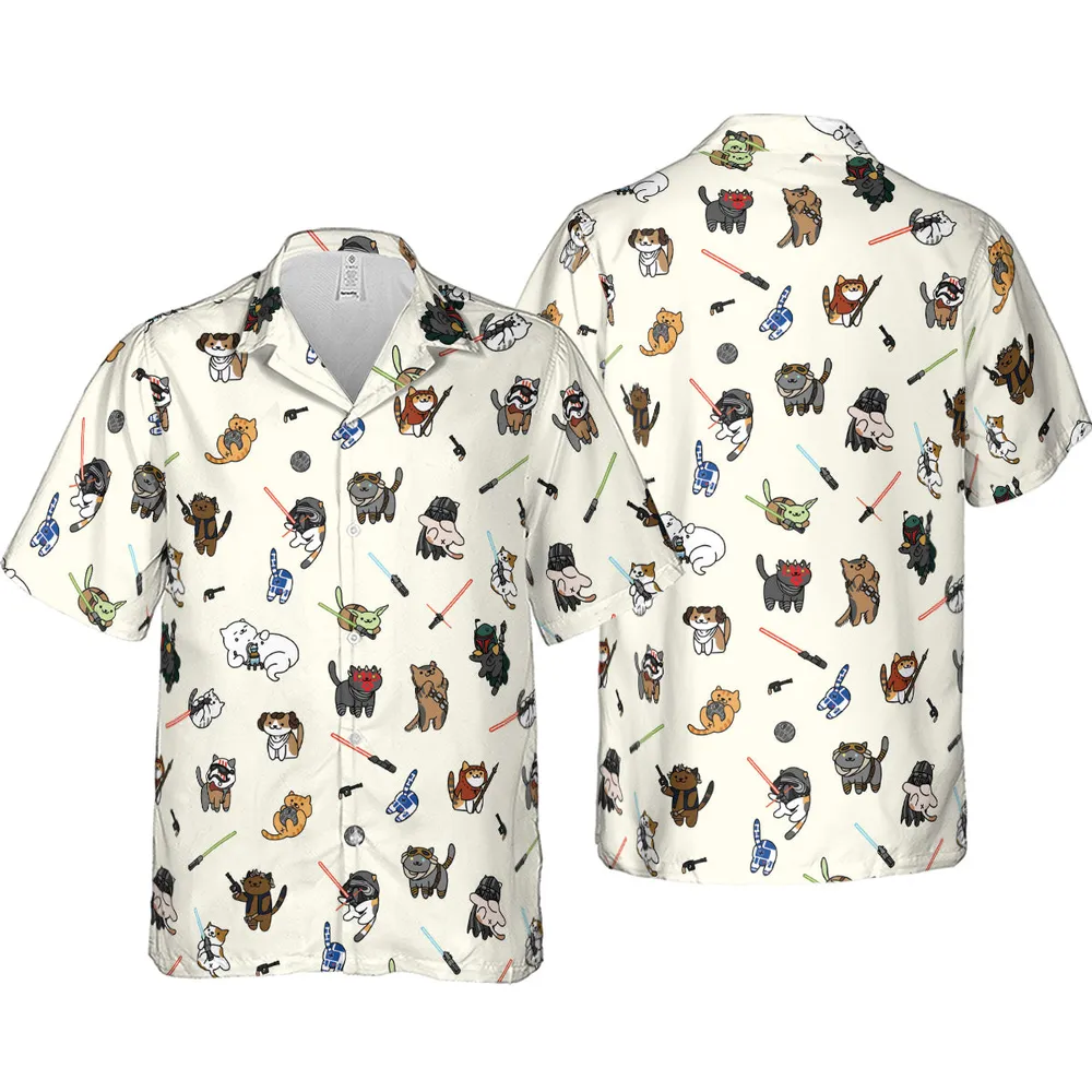 Star Wars Characters as Cats Hawaiian Shirt - 4