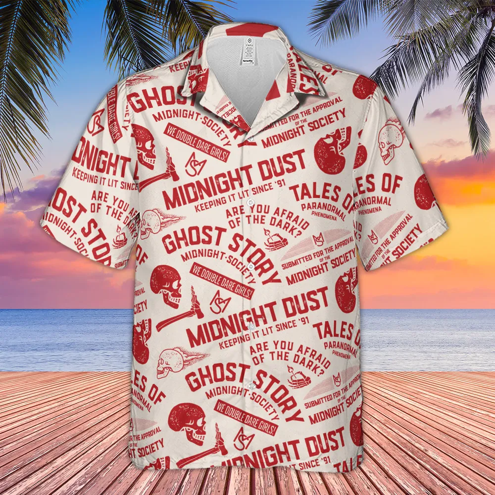 Midnight Dust Are You Afraid Of Dark Hawaiian Shirt - 4