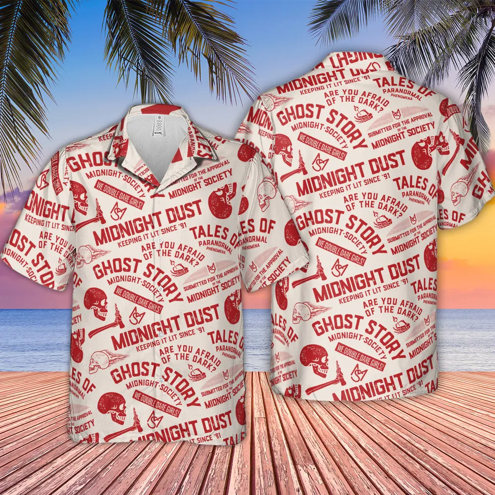 Midnight Dust Are You Afraid Of Dark Hawaiian Shirt - 2