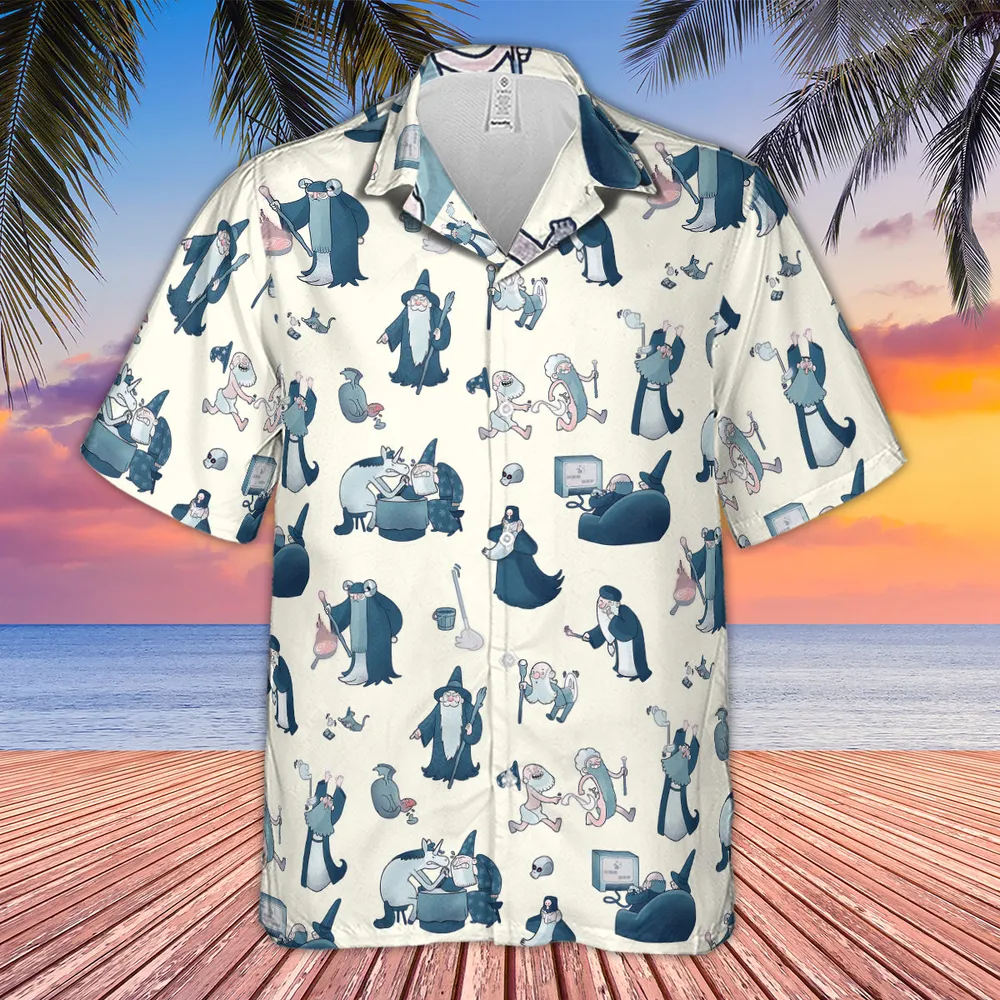 Shared Flat For Wizards Hawaiian Shirt - 4