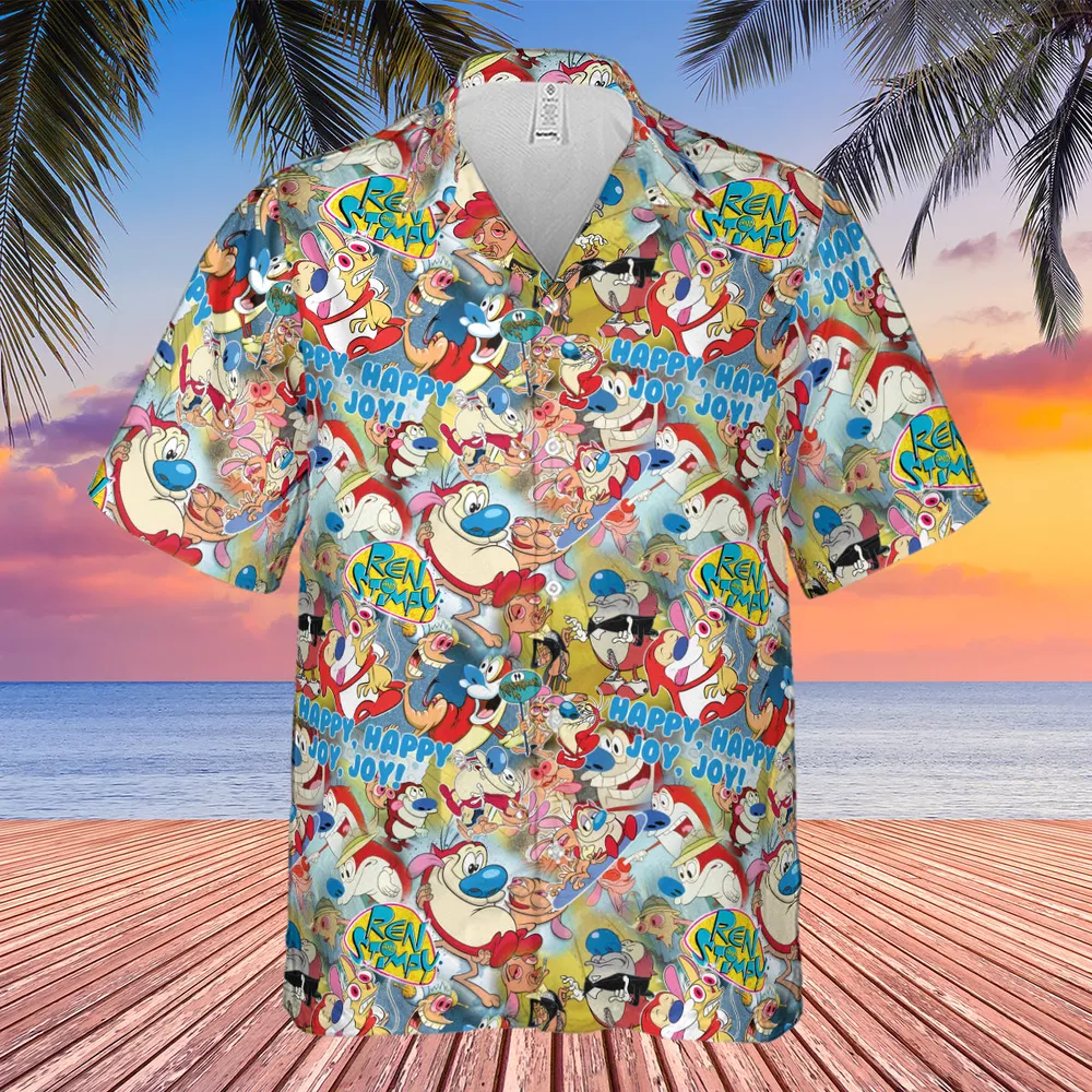 The Ren and Stimpy Show Hawaiian Shirt - 4