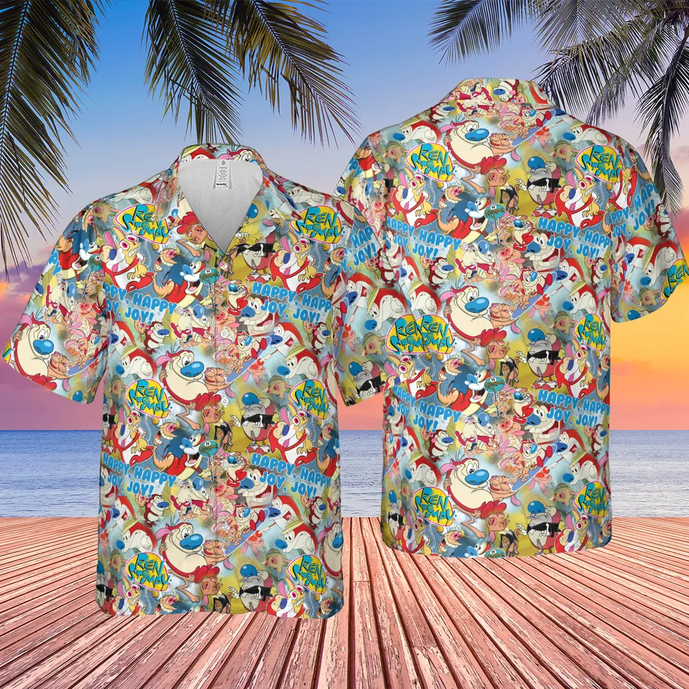 The Ren and Stimpy Show Hawaiian Shirt - 2