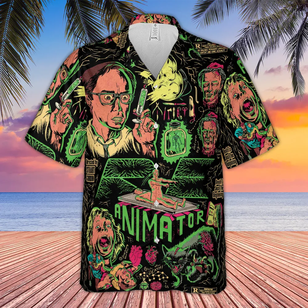 Herbert West–Reanimator Hawaiian Shirt - 4