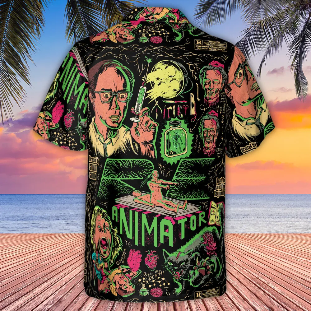 Herbert West–Reanimator Hawaiian Shirt - 3