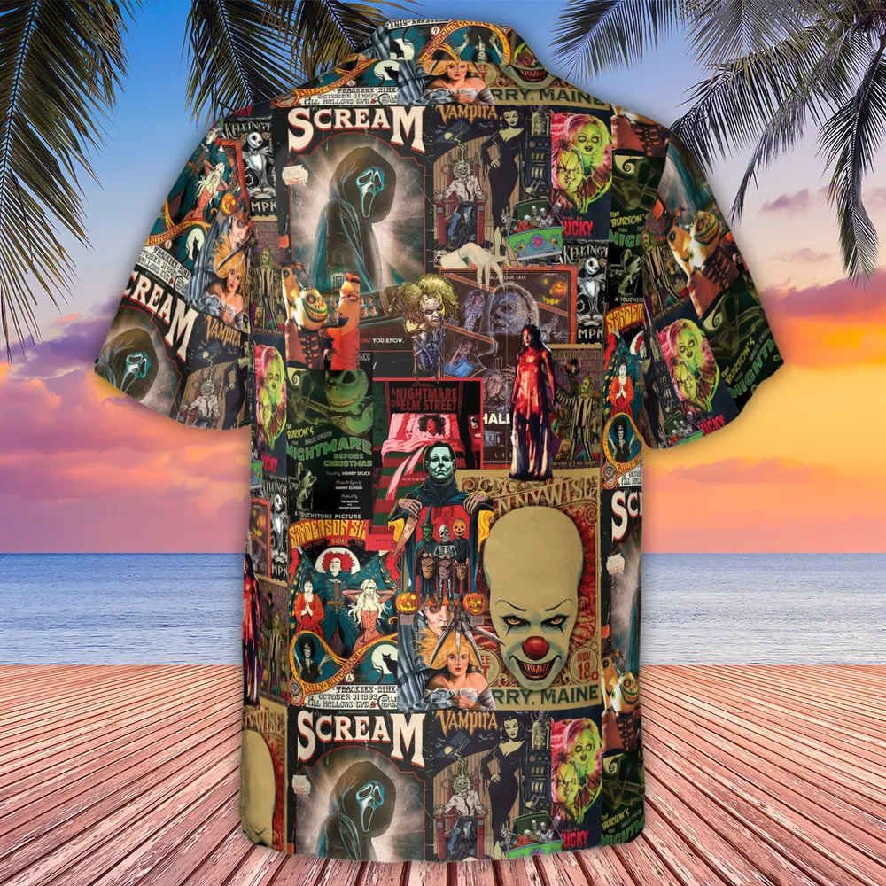Vintage Scary Hawaiian Shirt - 3