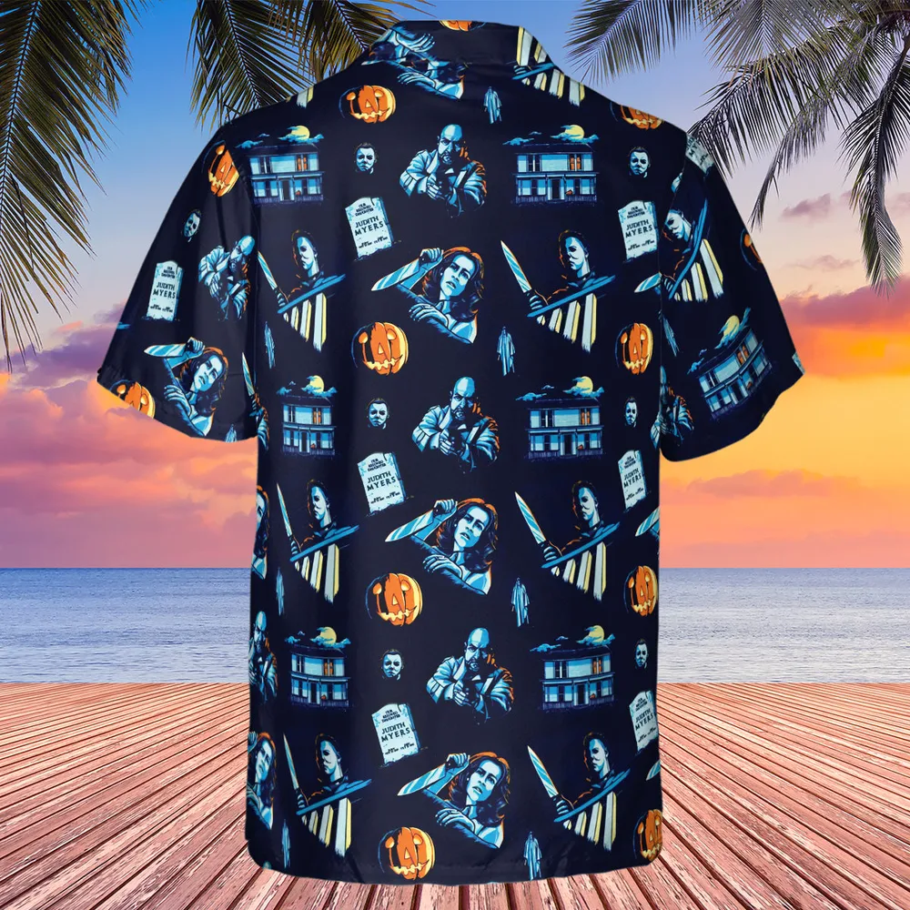 Horror Slasher Michael Myers Halloween Hawaiian Shirt - 3