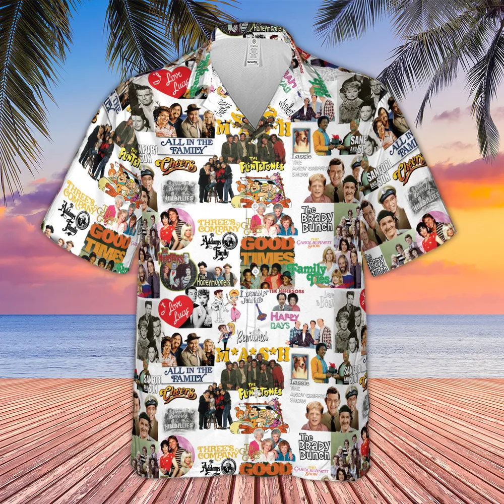 Stuck in the 80s Famous Sitcom Hawaiian Shirt - 4