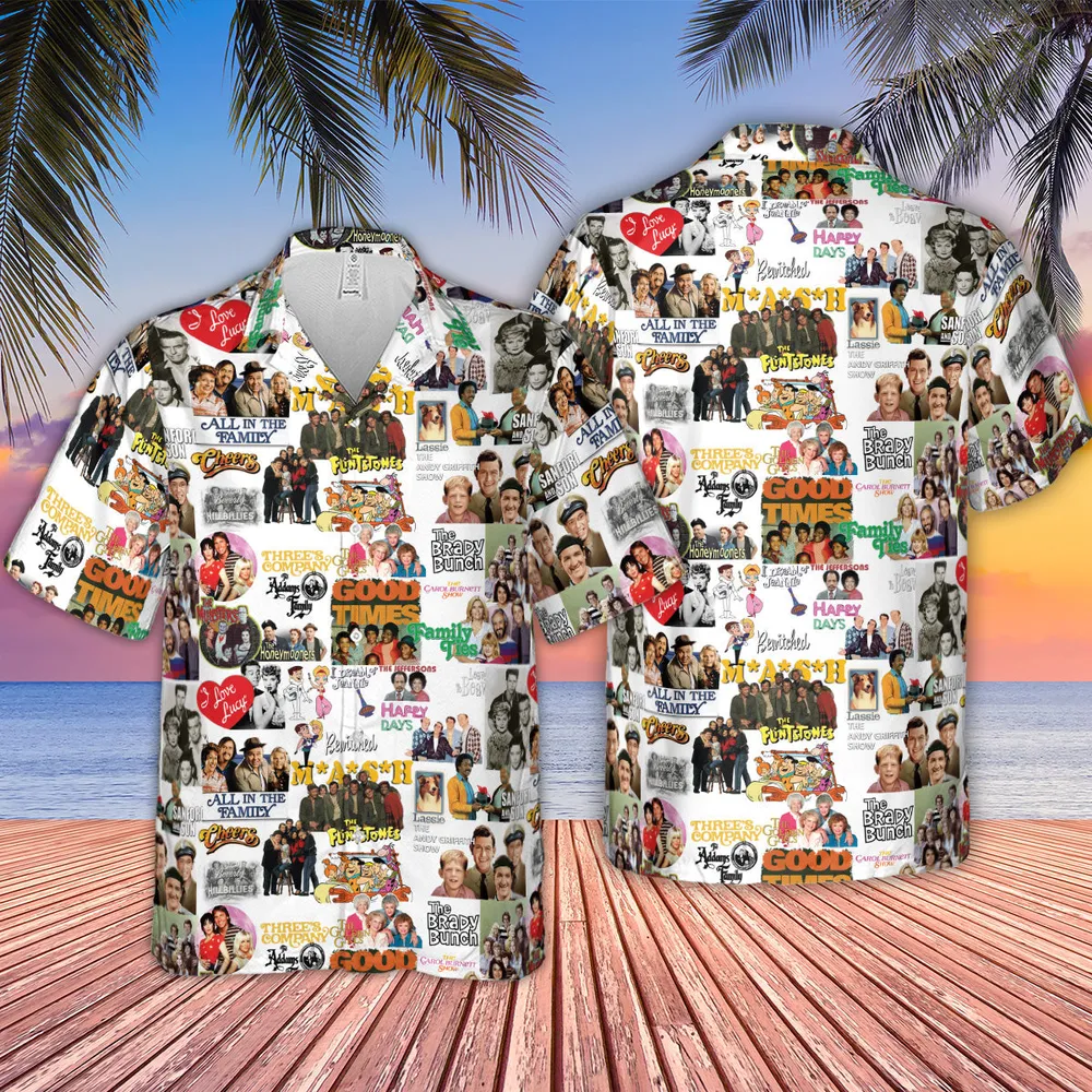 Stuck in the 80s Famous Sitcom Hawaiian Shirt - 2