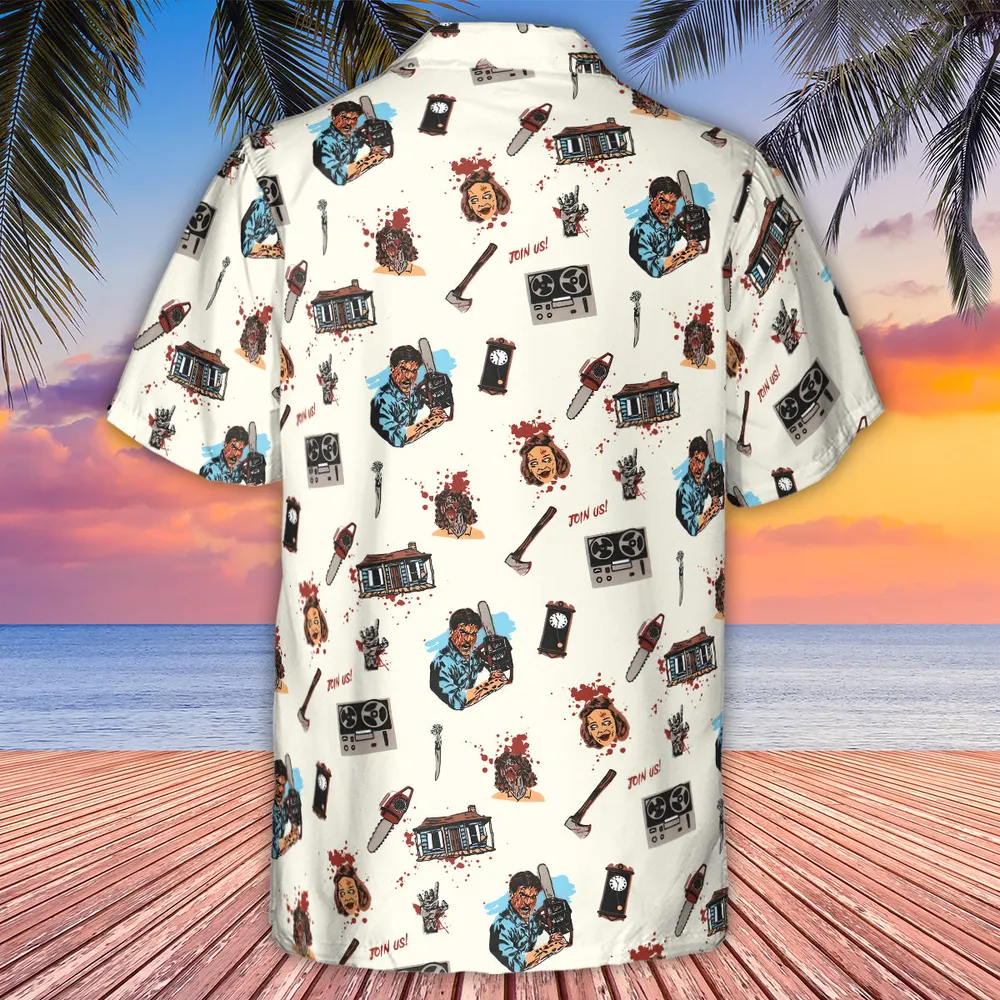 Supernatural Horror Evil Dead Halloween Hawaiian Shirt - 3