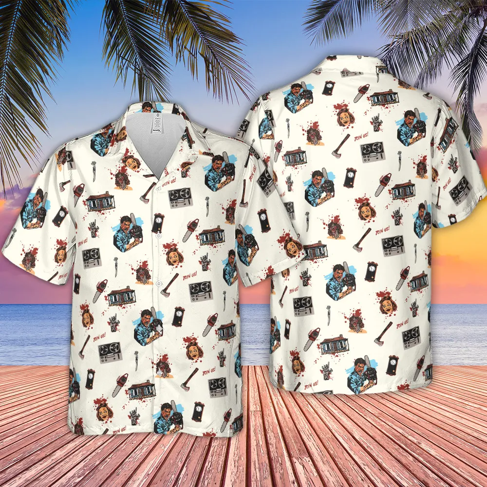 Supernatural Horror Evil Dead Halloween Hawaiian Shirt - 2
