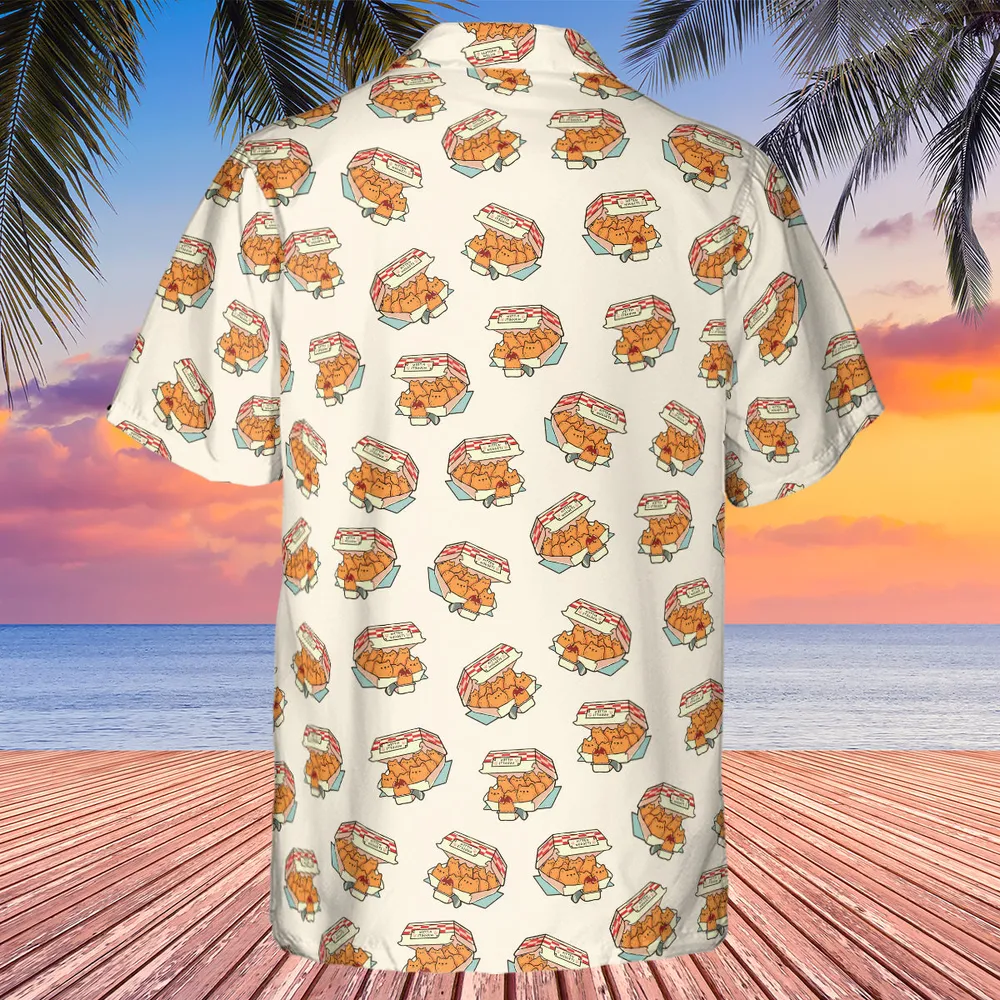 Kitten Nuggets Pattern Hawaiian Shirt - 3