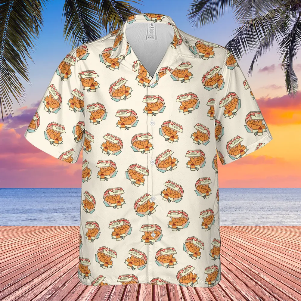 Kitten Nuggets Pattern Hawaiian Shirt - 4