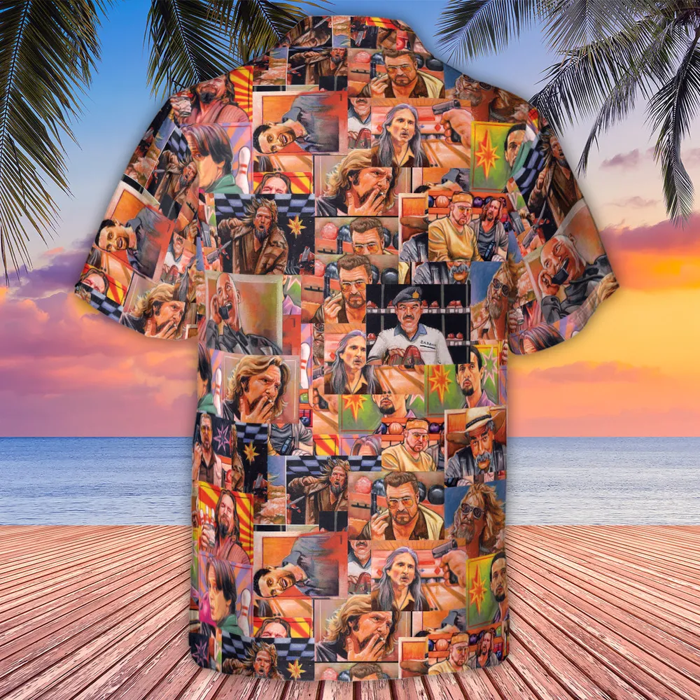 The Big Lebowski Painting Pattern Hawaiian Shirt - 2