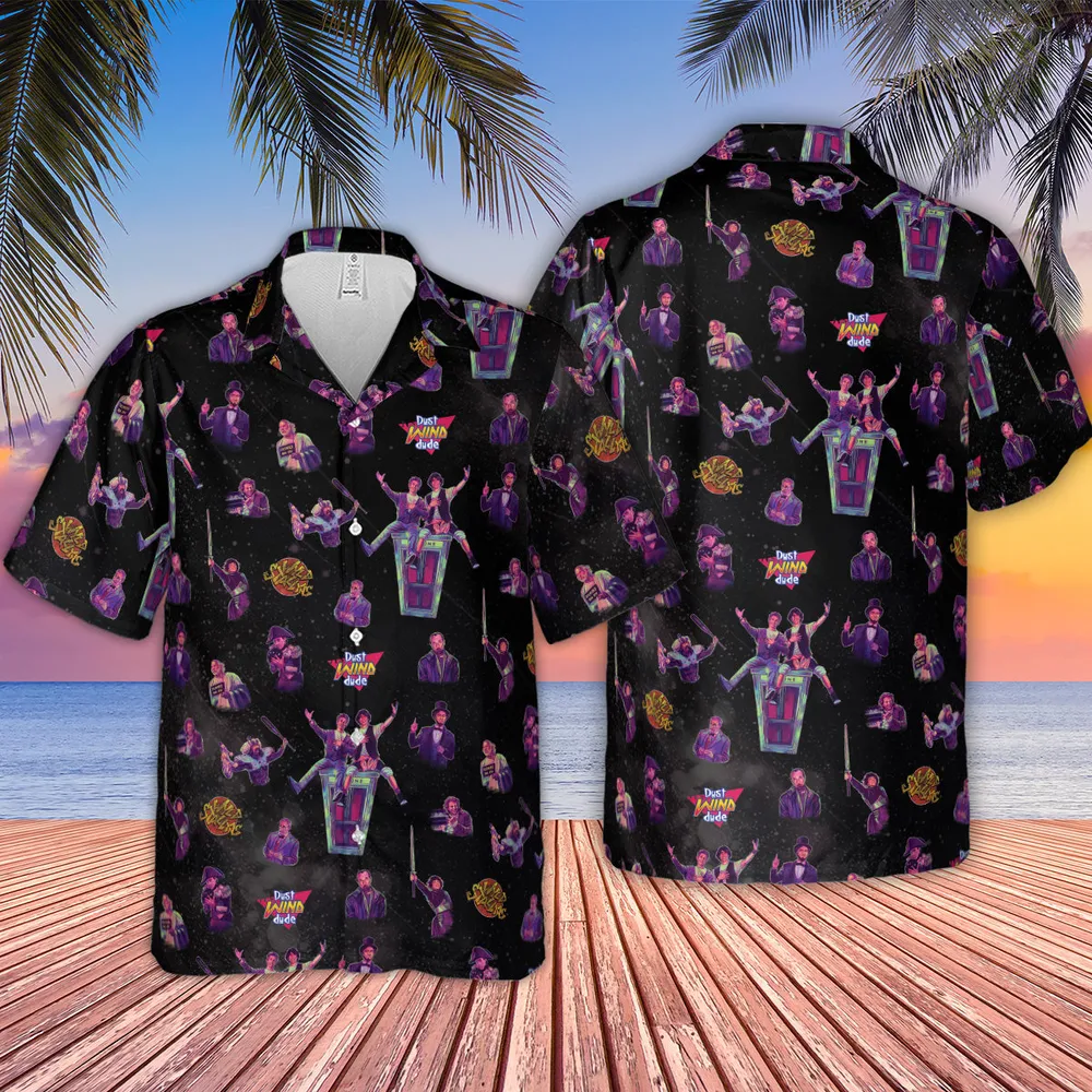 Wyld Stallyns Bill and Ted's Excellent Adventure Character Hawaiian Shirt - 4