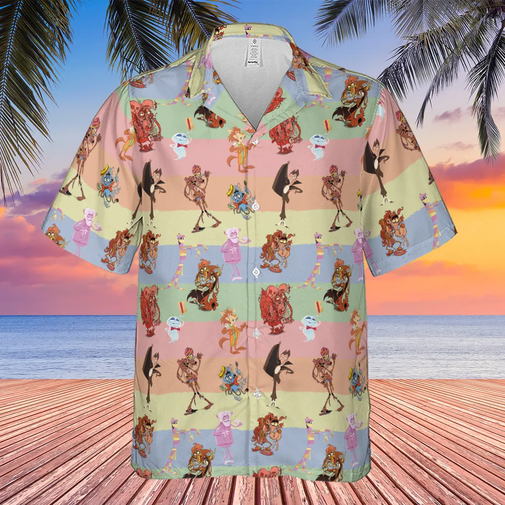 Spooky Monster Mash Cereal Monster Hawaiian Shirt - 4