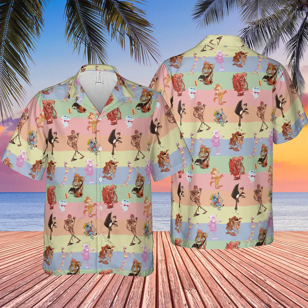 Spooky Monster Mash Cereal Monster Hawaiian Shirt - 2