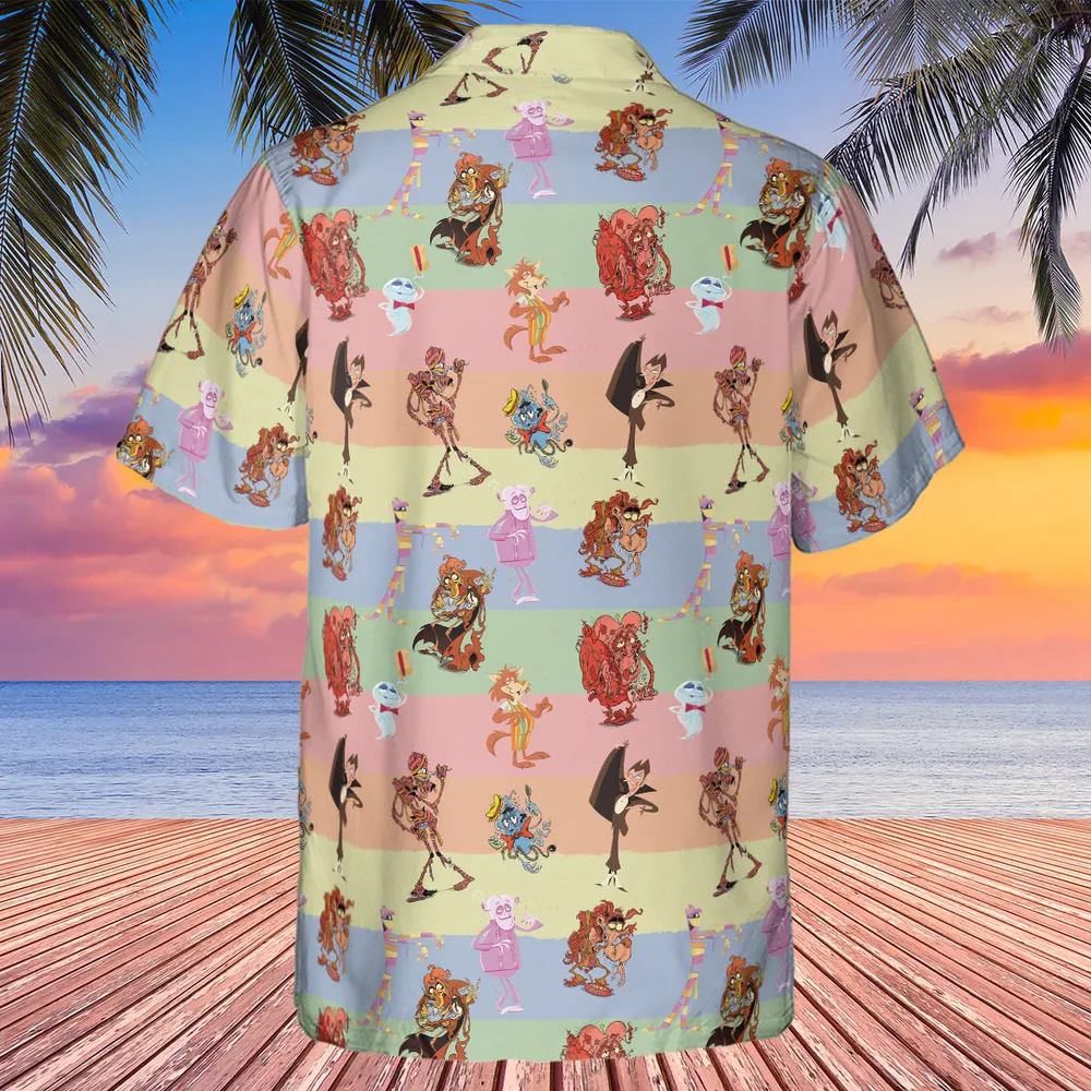 Spooky Monster Mash Cereal Monster Hawaiian Shirt - 3