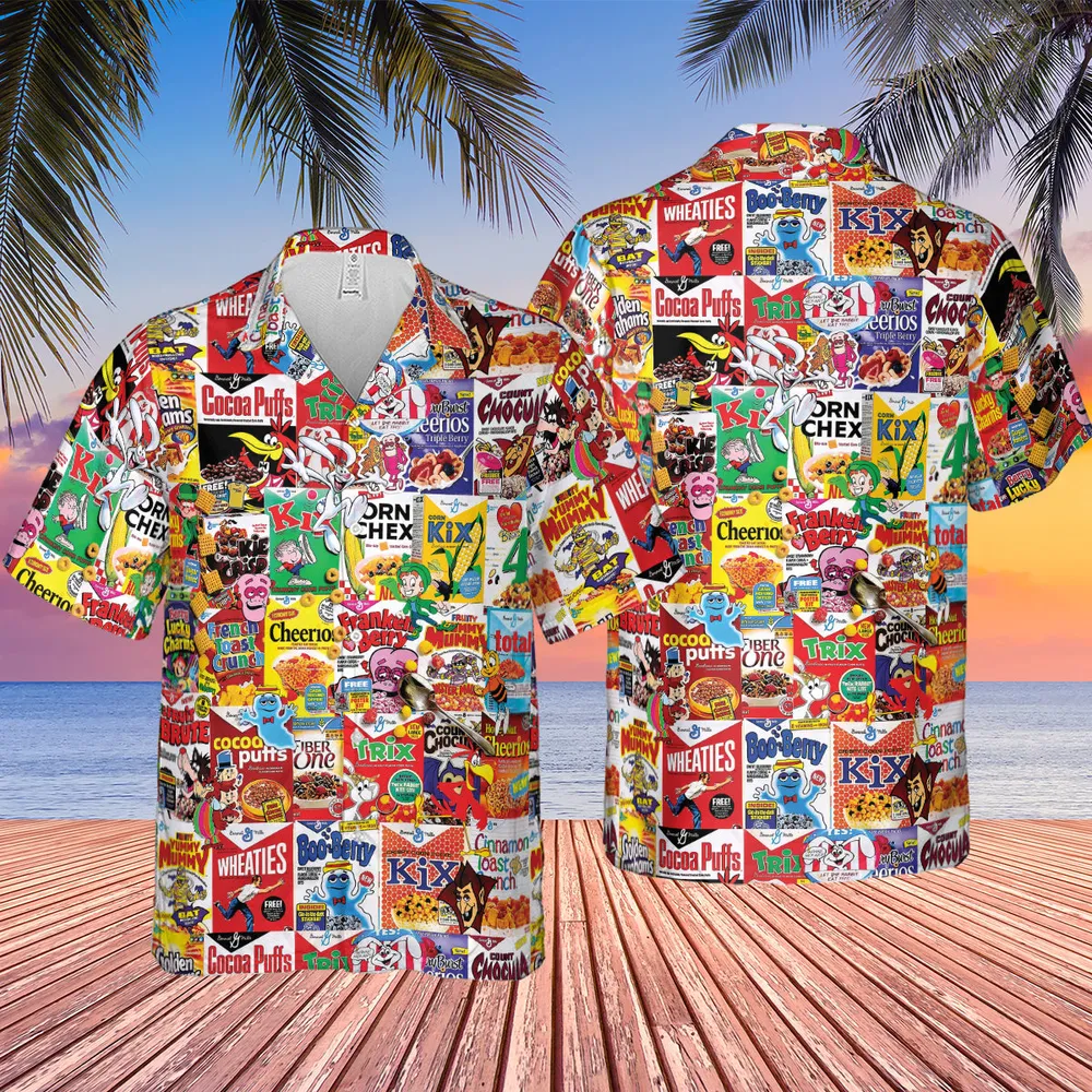 Popular Cereal Boxes Hawaiian Shirt - 2