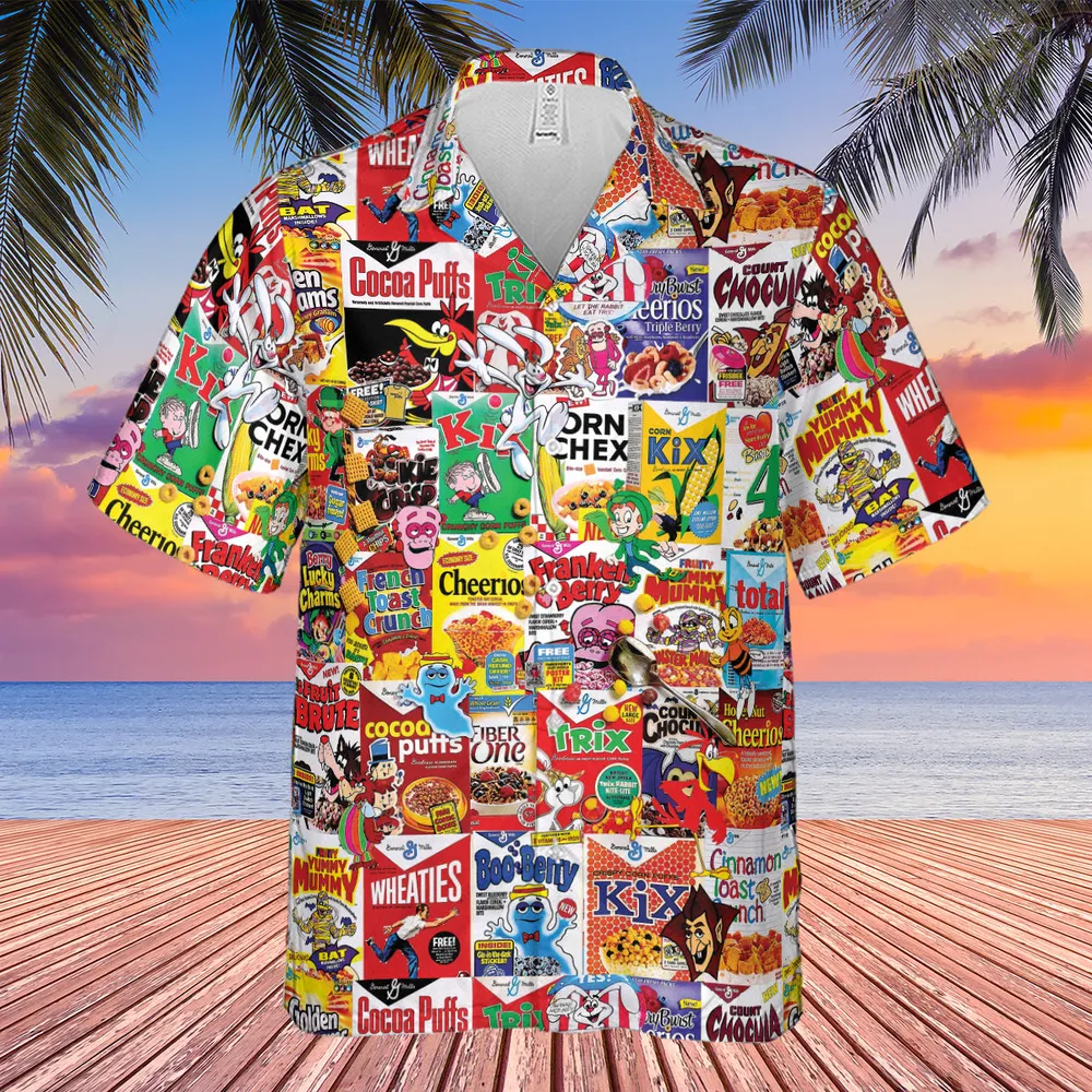 Popular Cereal Boxes Hawaiian Shirt - 4