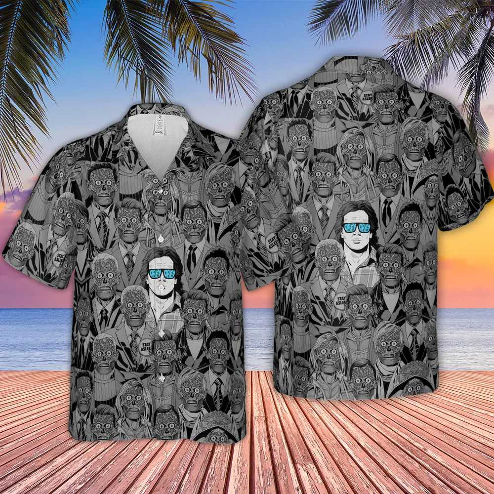 Obey Consume They Live Hawaiian Shirt - 2