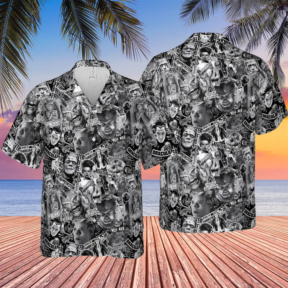 The Monsters Universal Classic Monsters Hawaiian Shirt - 2