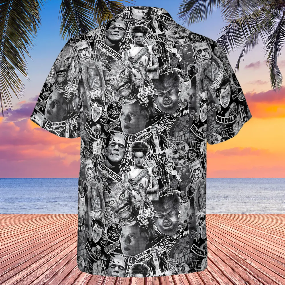 The Monsters Universal Classic Monsters Hawaiian Shirt - 3