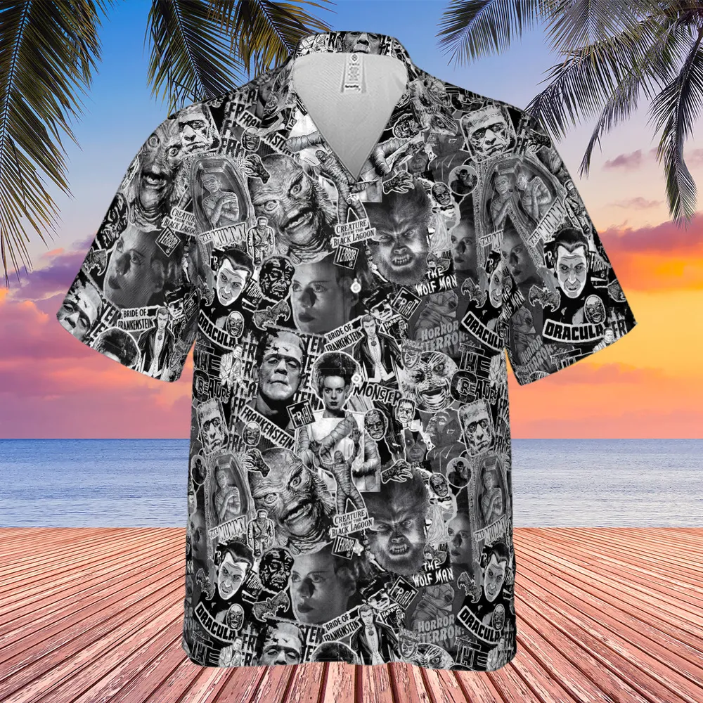 The Monsters Universal Classic Monsters Hawaiian Shirt - 4
