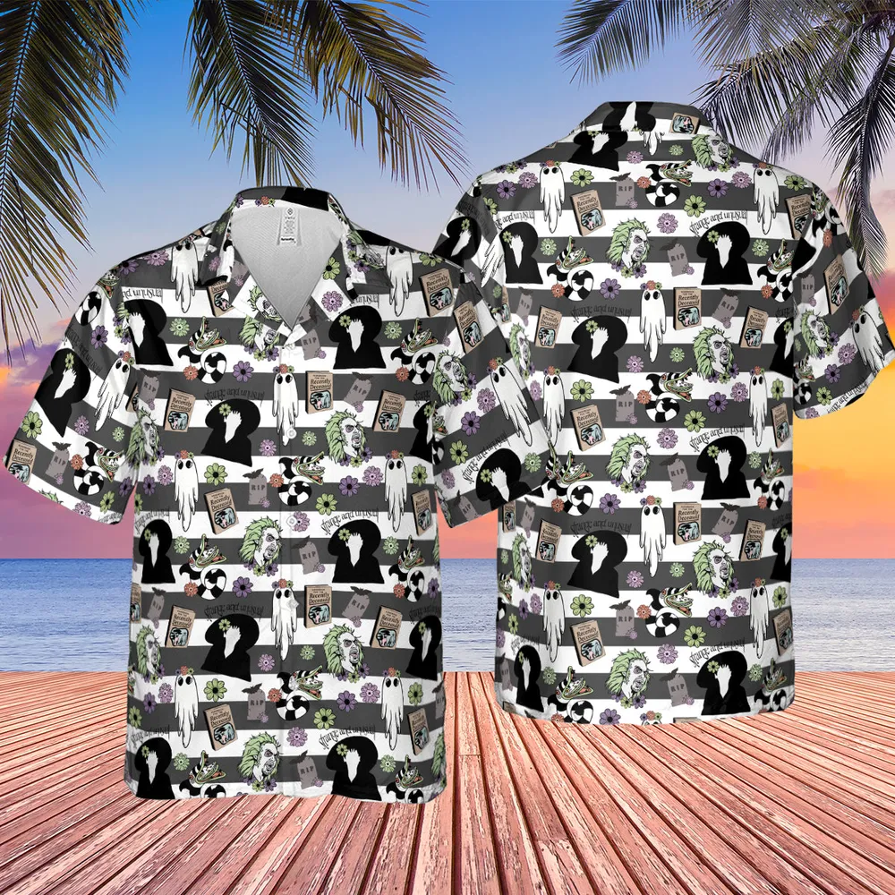 It's Showtime Halloween Beetlejuice Hawaiian Shirt - 2