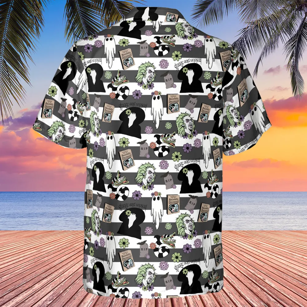 It's Showtime Halloween Beetlejuice Hawaiian Shirt - 3