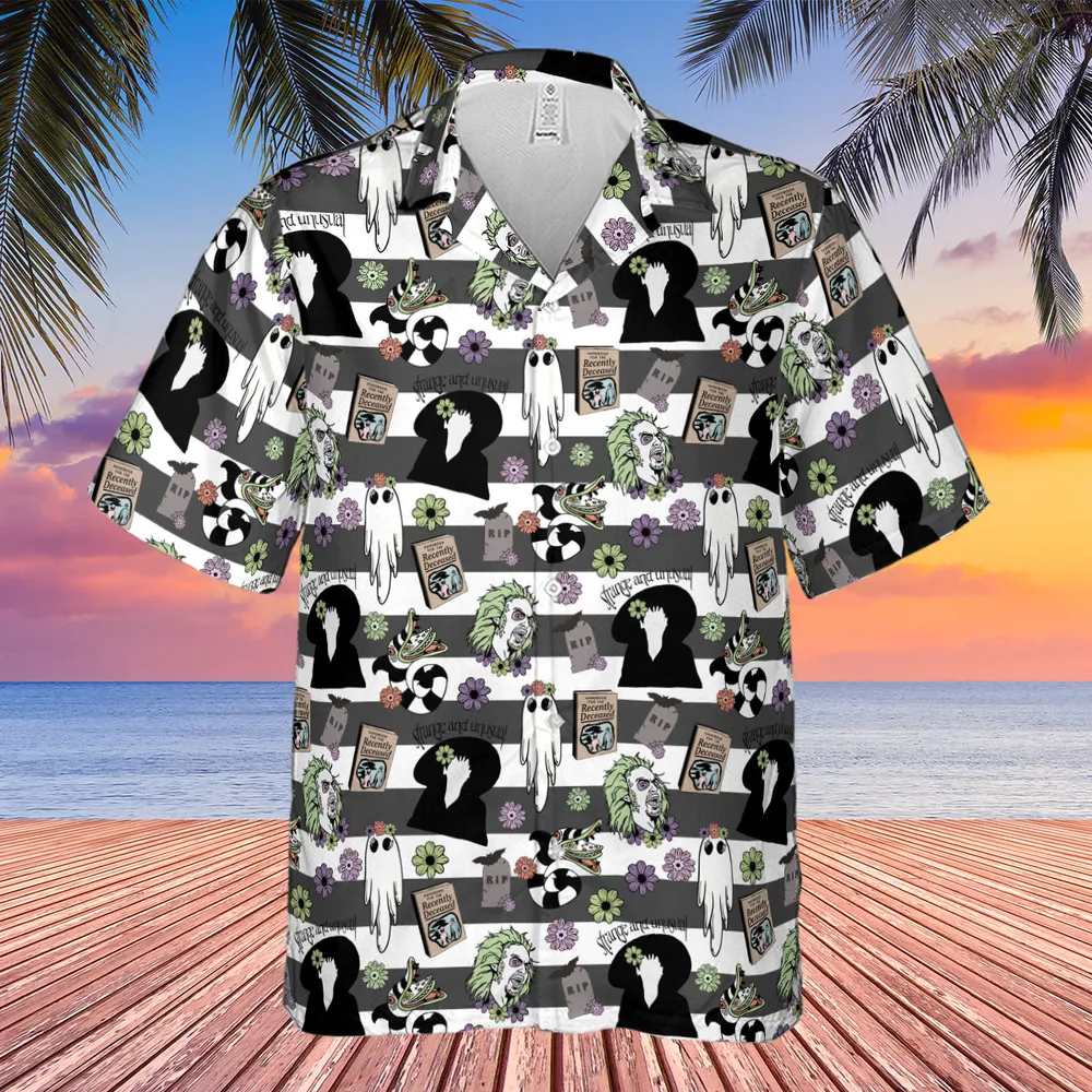 It's Showtime Halloween Beetlejuice Hawaiian Shirt - 4
