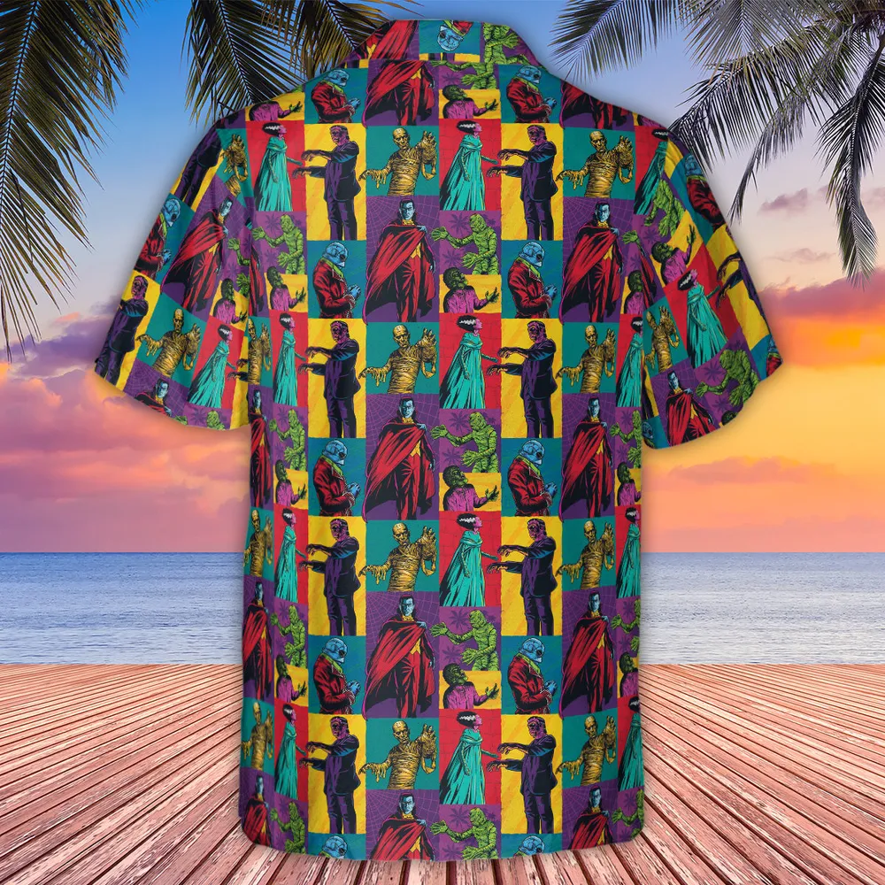 Monsterror Universal Classic Monsters Hawaiian Shirt - 3