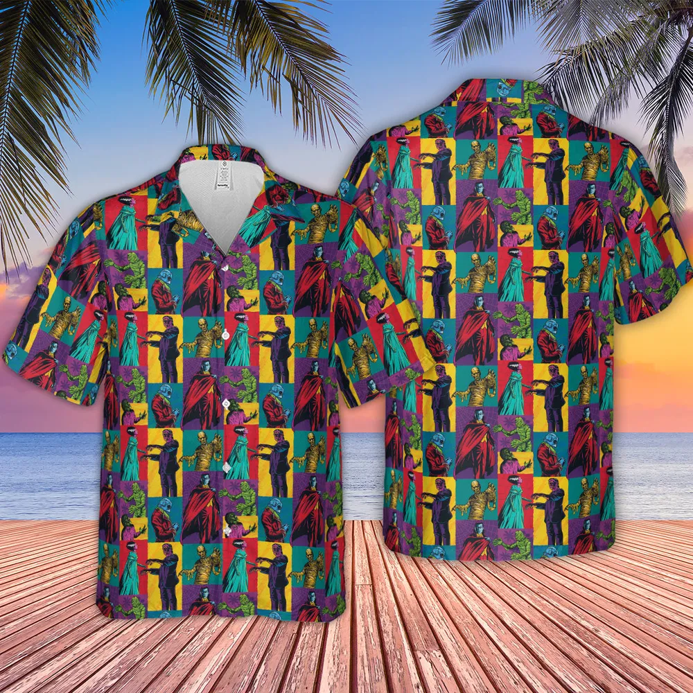 Monsterror Universal Classic Monsters Hawaiian Shirt - 2