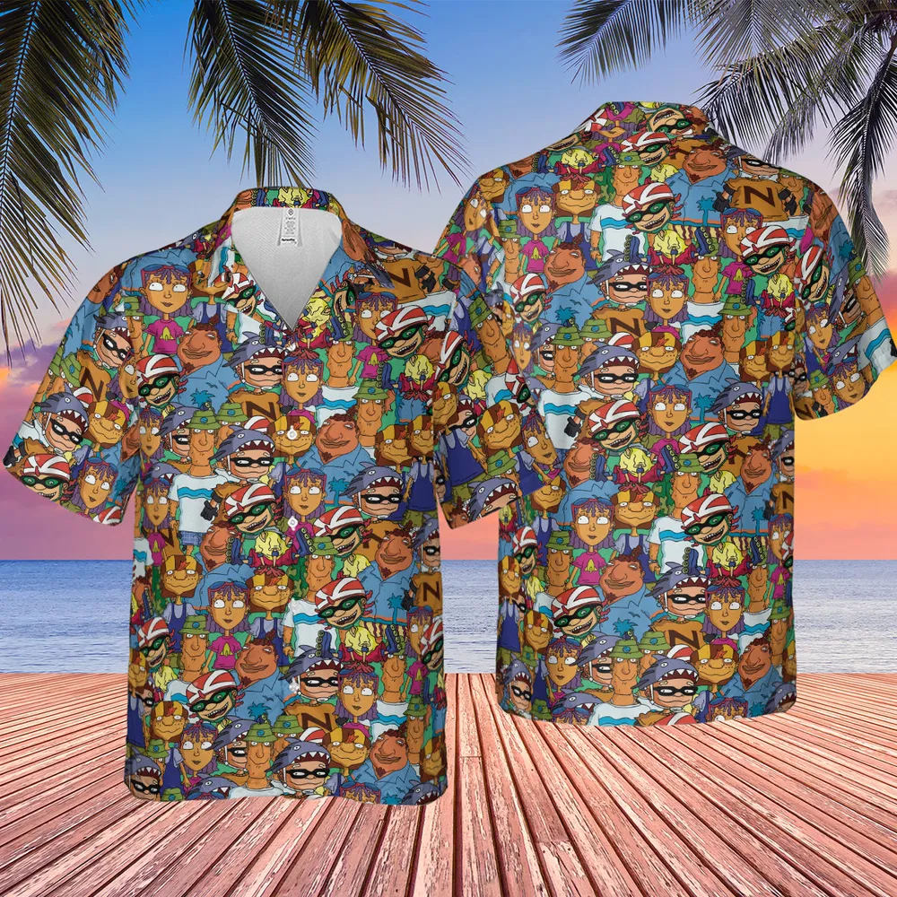 Rocket Power Characters Hawaiian Shirt - 2