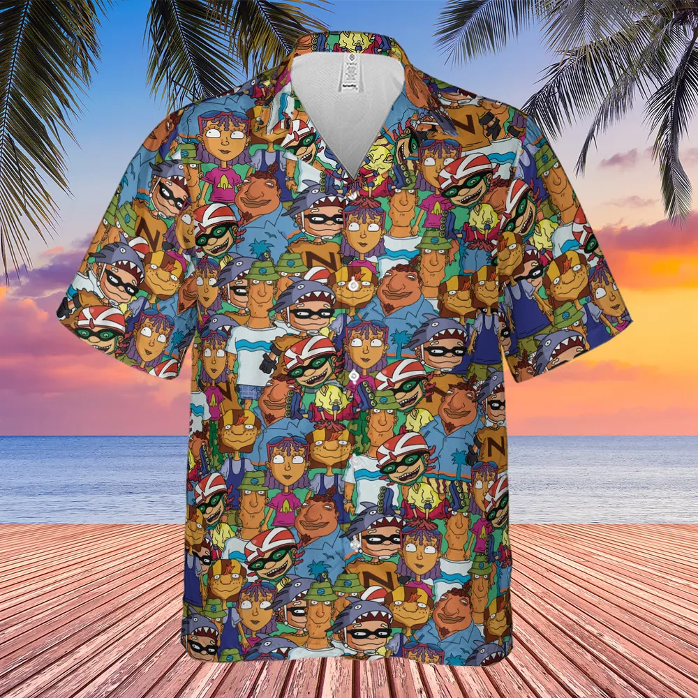 Rocket Power Characters Hawaiian Shirt - 4