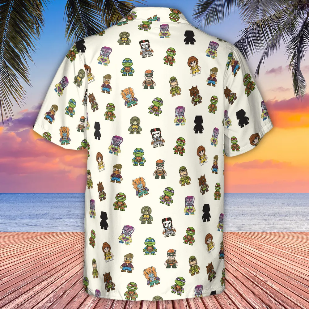 Teenage Mutant Ninja Turtles in Kidrobot style Hawaiian Shirt - 3