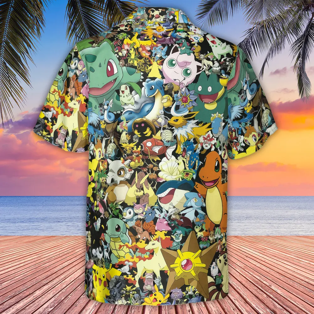 Gotta Catch 'em all Pokemon Hawaiian Shirt - 3