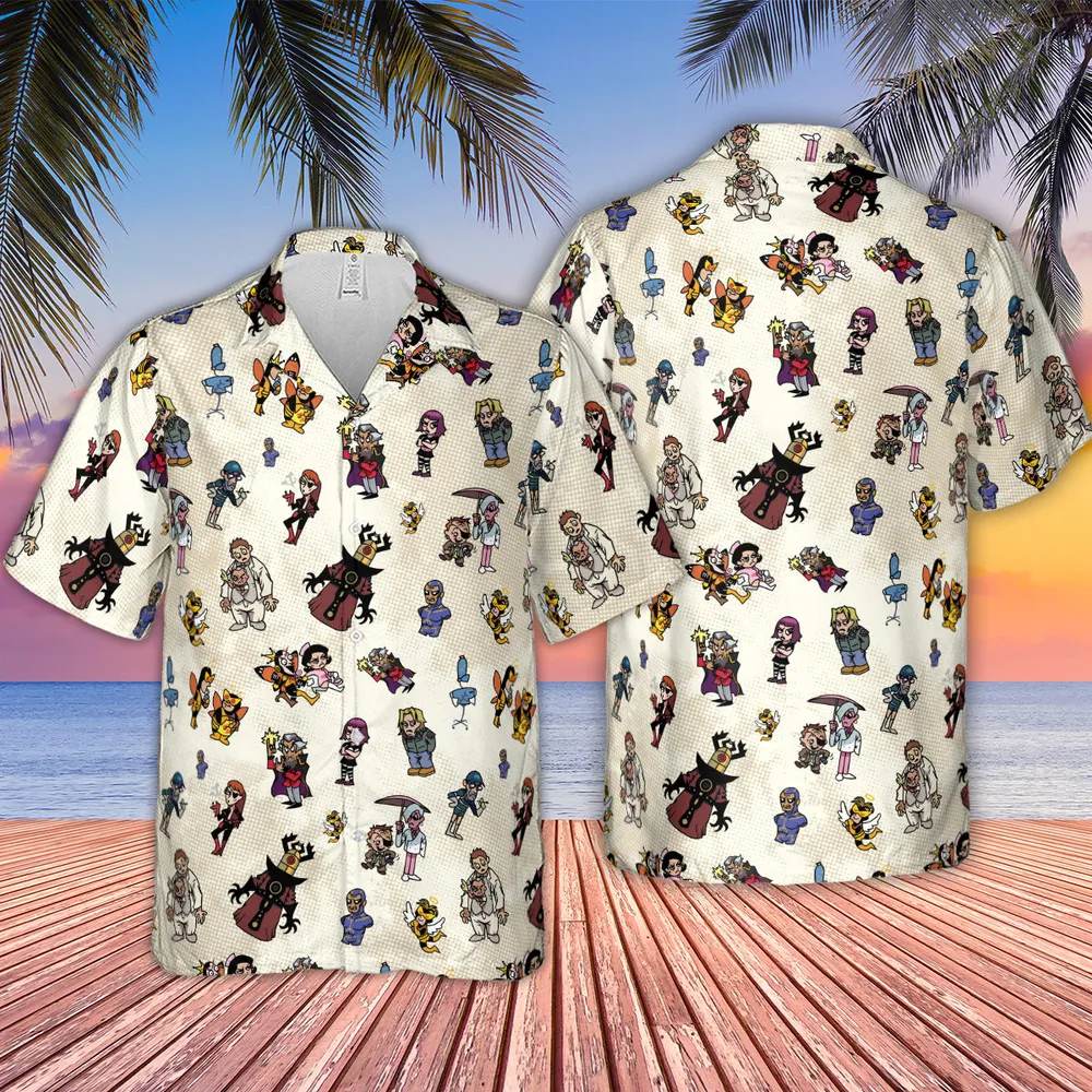V Is For Venture The Venture Bros Villains Hawaiian Shirt - 2