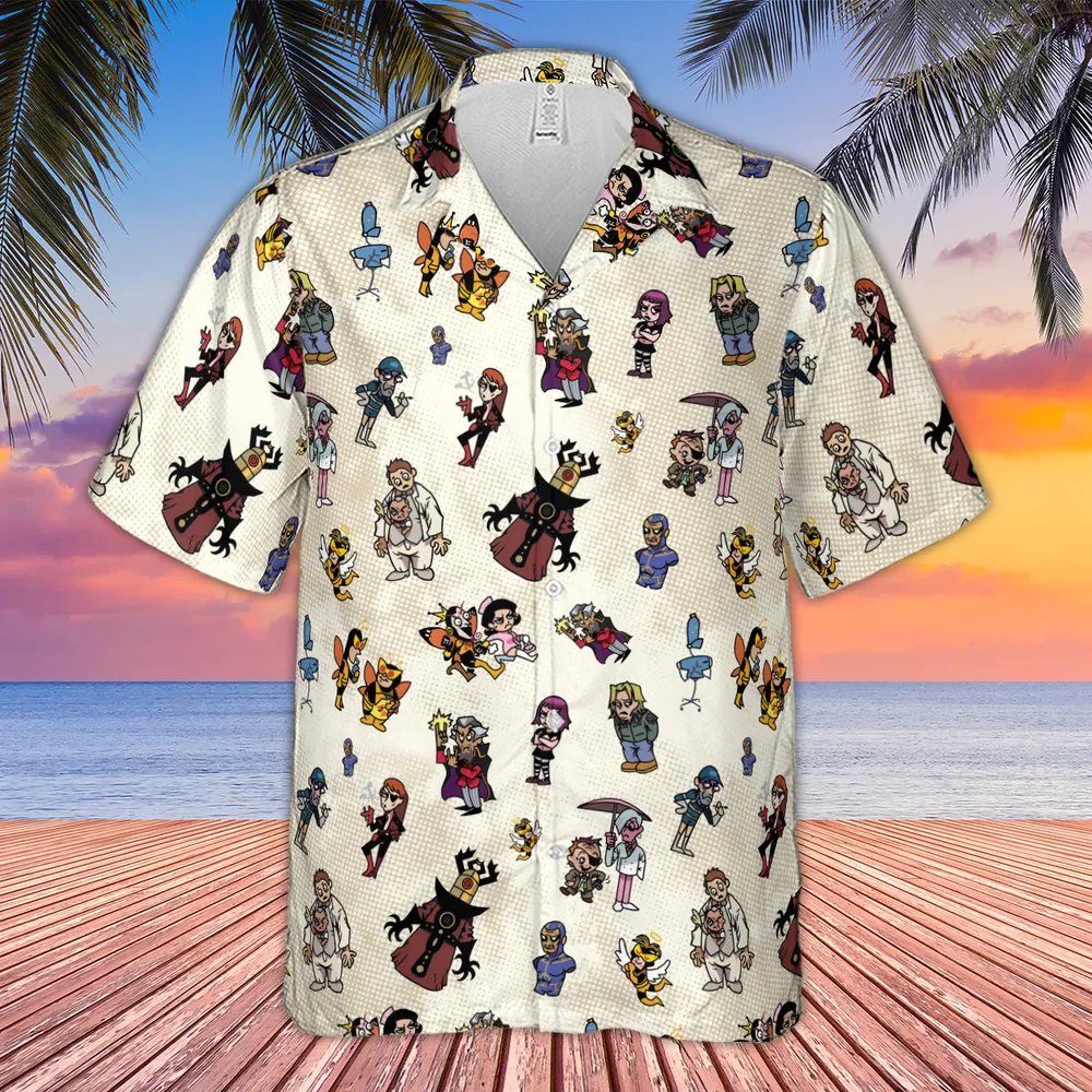 V Is For Venture The Venture Bros Villains Hawaiian Shirt - 4