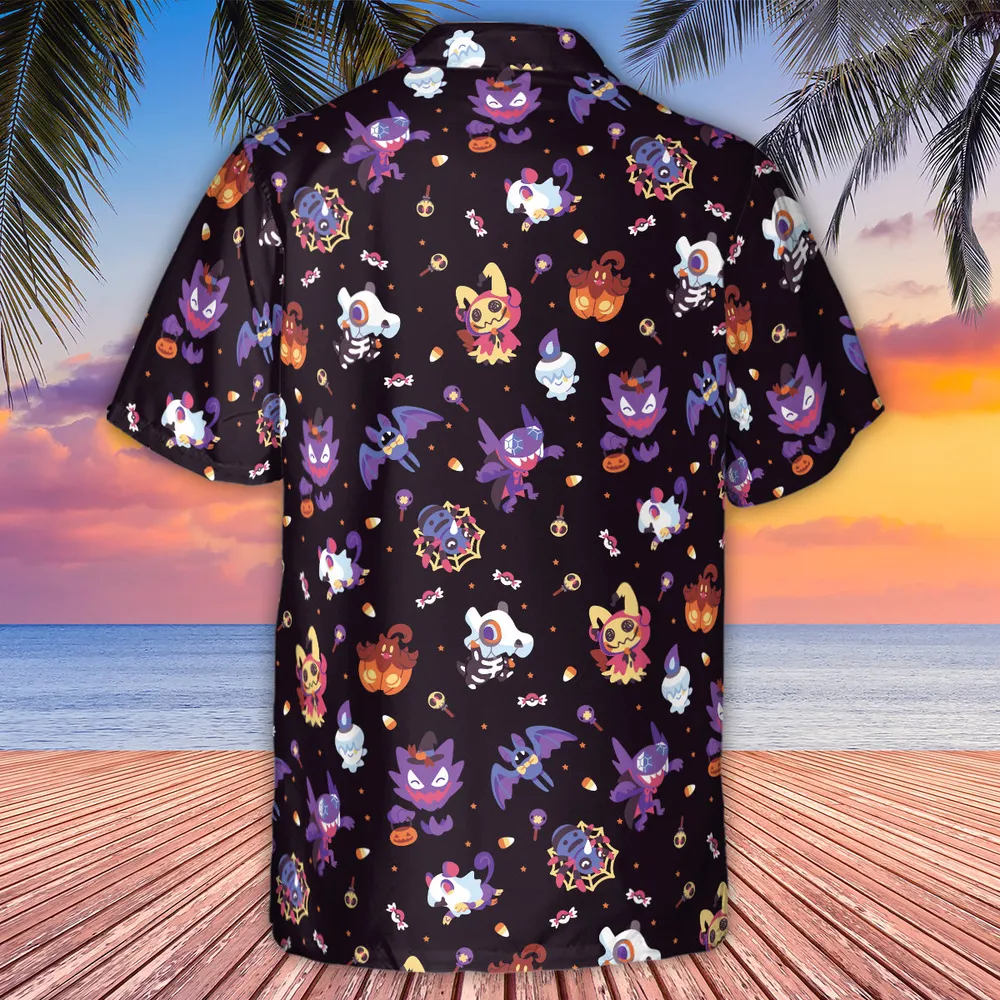 Trick or Treat Poke'ween Pokemon Hawaiian Shirt - 3