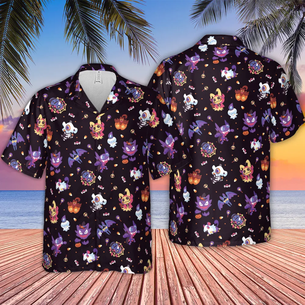 Trick or Treat Poke'ween Pokemon Hawaiian Shirt - 2