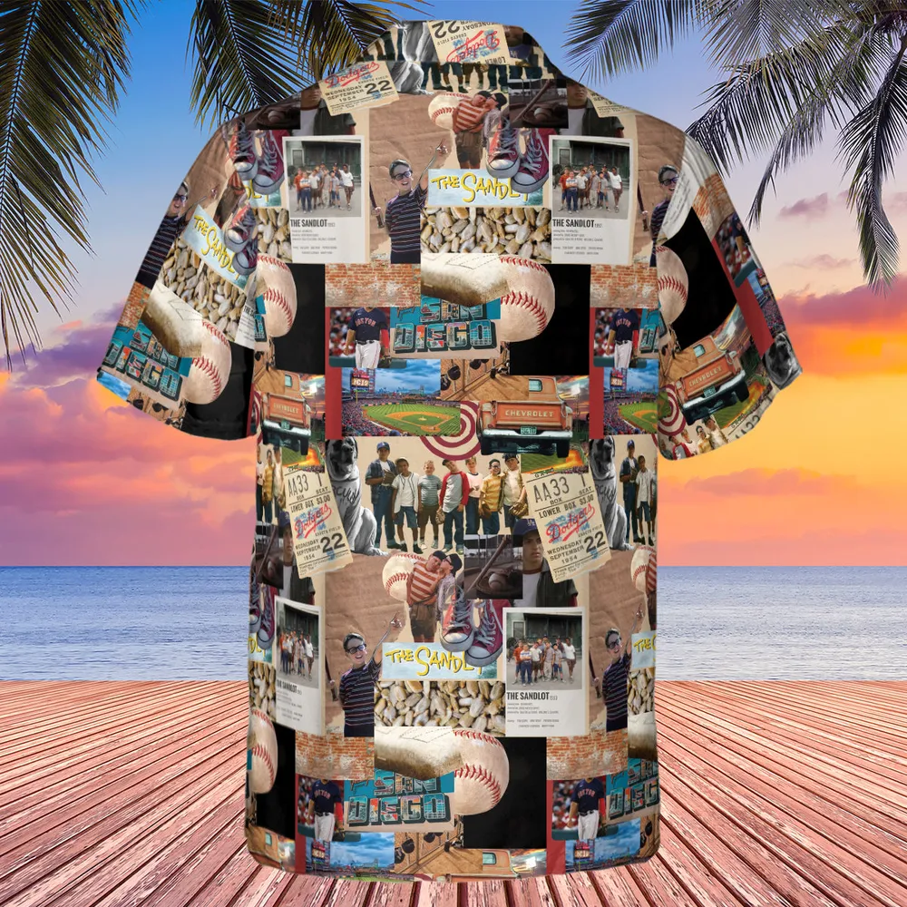 Memorable Baseball Movie Scenes Collage The Sandlot Hawaiian Shirt - 3