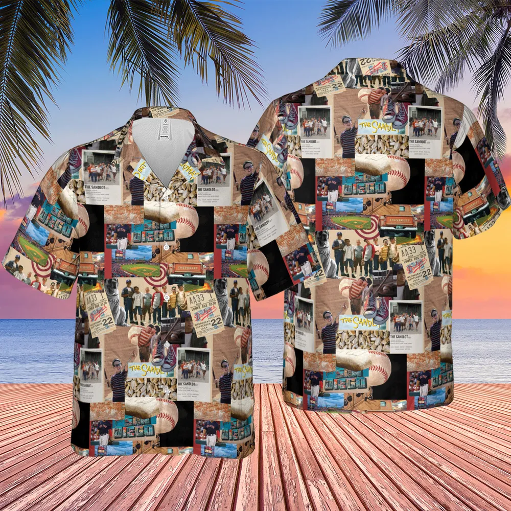 Memorable Baseball Movie Scenes Collage The Sandlot Hawaiian Shirt - 2