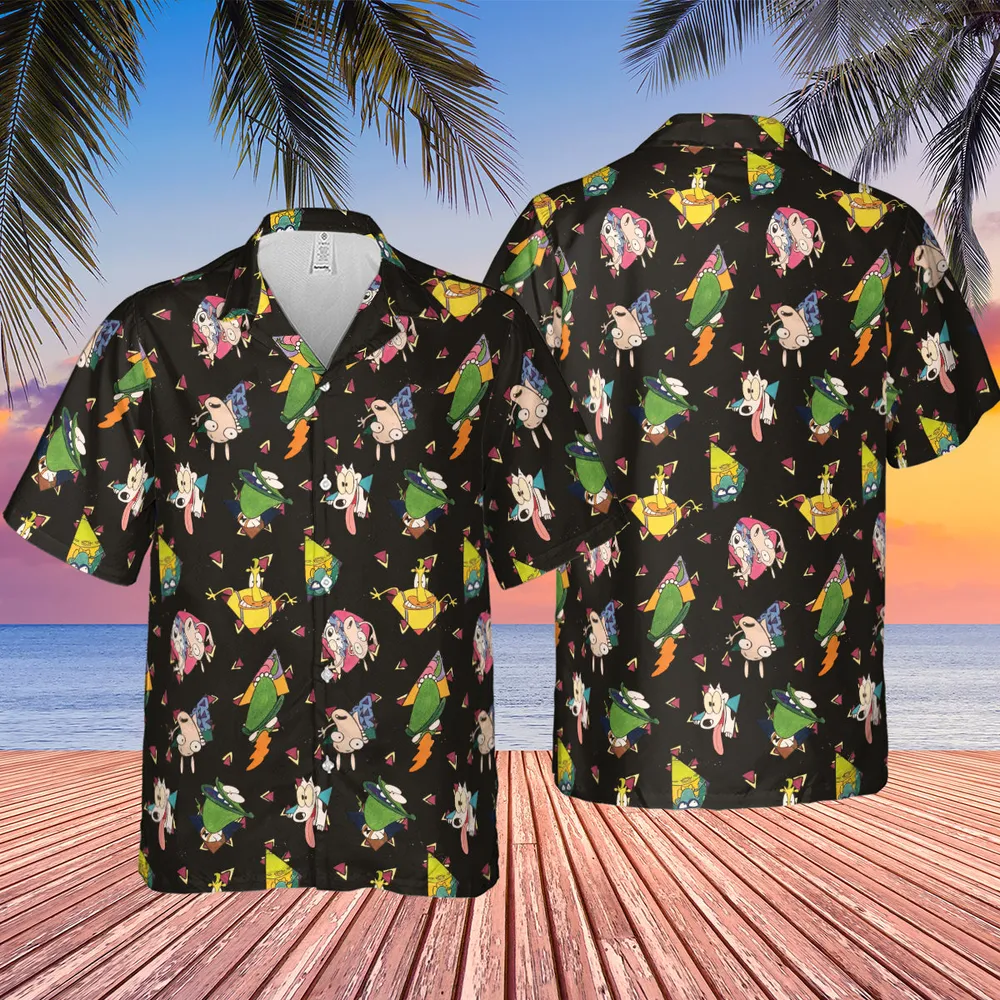 Rocko's Modern Life Pattern Hawaiian Shirt - 2