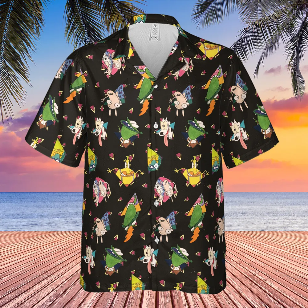 Rocko's Modern Life Pattern Hawaiian Shirt - 4